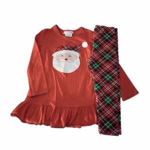 Jessica Ann 2pc Christmas Santa Holiday Outfit sz 4T Girls